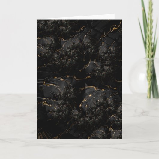 グリーティングカード – F1671 "Golden Lava" (正面)