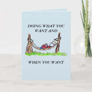 グリーティングカード – HAMMOCK AND HAPPY RETIMENT