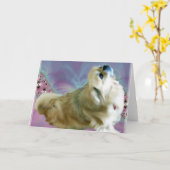 グリーティングカード(HollyWobble) カード (黄色い花)