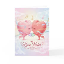 グリーティングカード - Kissing Hearts "Love Notes"