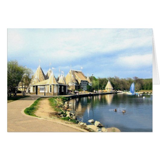グリーティングカード: Lake Harriet, Mpls., MN_Card (正面横)