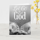 グリーティングカード – Let Go Let God (黄色い花)