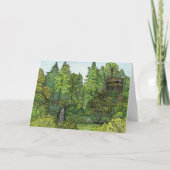 グリーティングカード – Longwood Gardens時計塔 (正面)