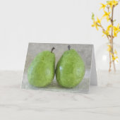 グリーティングカード： Pears_カード カード (黄色い花)