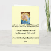 グリーティングカード：「Reach Into Myハート」 カード (裏面)