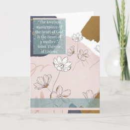 グリーティングカード – Saint Therese of Liseux – マザーズ