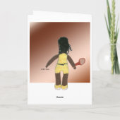 グリーティングカード – Tennis Playerのモチベーション(v.2) サンキューカード (裏面)