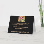 グリーティングカード： "Vivian'sプルメリア" カード (裏面)