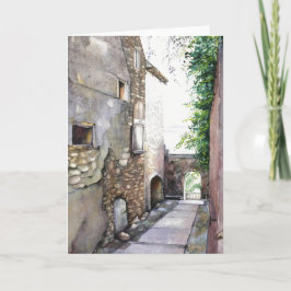 グリーティングカードEn Grignan 5" x 7" カード