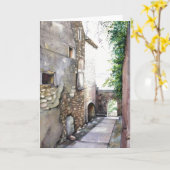 グリーティングカードEn Grignan 5" x 7" カード (黄色い花)