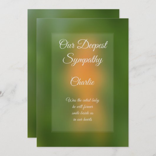 グリーティングカーパーソナライズされたドの共感表 (正面/裏面)