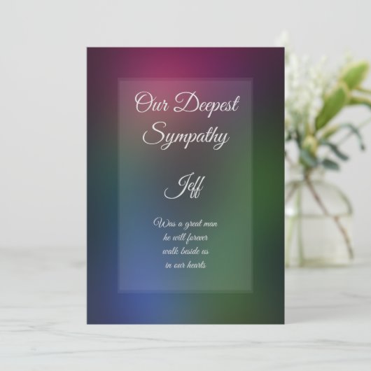 グリーティングカーパーソナライズされたドの共感表 (スタンド正面)