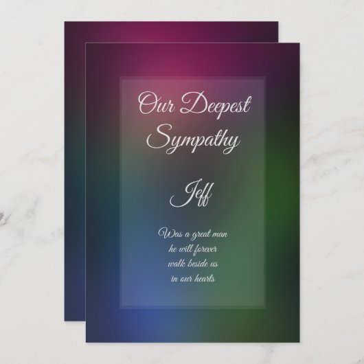 グリーティングカーパーソナライズされたドの共感表 (正面/裏面)