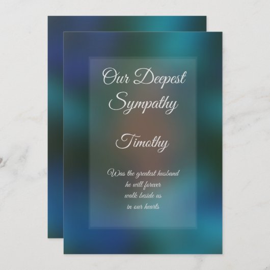 グリーティングカーパーソナライズされたドの共感表 (正面/裏面)