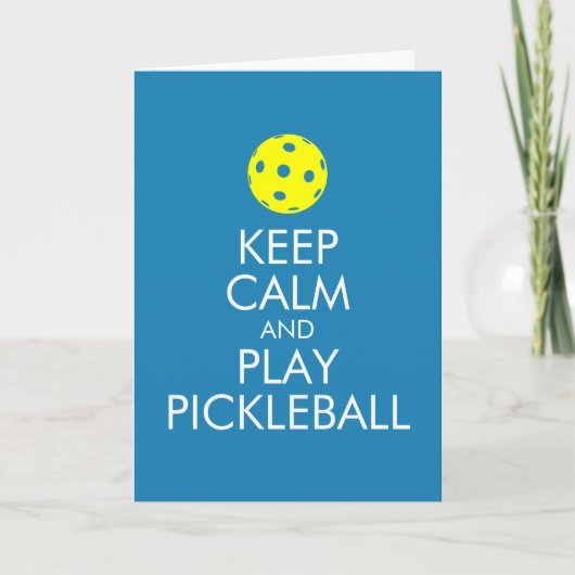 グリーティングカー保ド – Calmと遊Pickleball カード (正面)