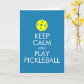 グリーティングカー保ド – Calmと遊Pickleball カード (黄色い花)