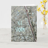 グリーティングカー来ド「アイスストーム」(写真) カード (黄色い花)