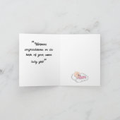 グリーティングカー生まれド新女の子 カード (内部)