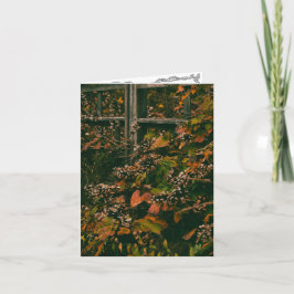 グリーティングカー空白のドの内部紅葉 サンキューカード