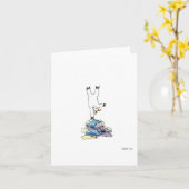 グリーティングカー空白のド「上下逆」 カード (黄色い花)