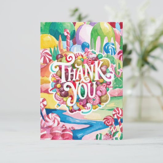 グリーティングキャンディーキャンディーランドサンキューカード サンキューカード (スタンド正面)