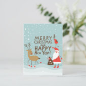 グリーティングクリスマスと年賀状 シーズンポストカード (スタンド正面)