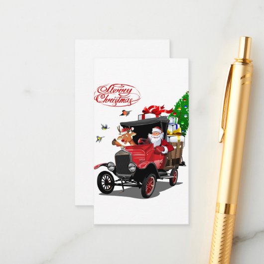 グリーティングクリスマスカード エンクロージャーカード (正面/裏面インサイチュ)