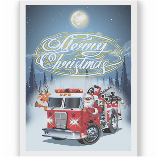 グリーティングクリスマスカード シール (正面)