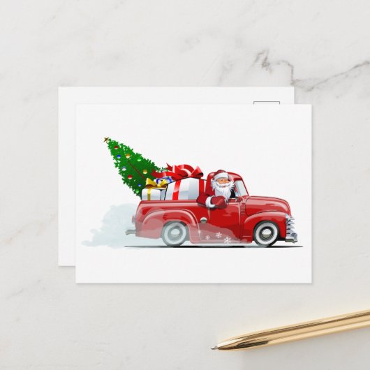 グリーティングクリスマスカード ポストカード (正面/裏面インサイチュ)