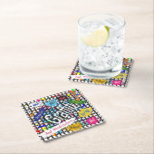 グリーティンググラフィティ スクエアペーパーコースター (インサイチュ)