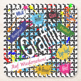 グリーティンググラフィティ スクエアペーパーコースター