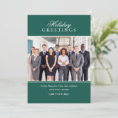 グリーティンググリーン企業のビジネスフォト シーズンカード (スタンド正面)