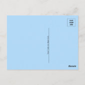 グリーティングスfromフロリダビーチ雪だるま ポストカード (裏面)