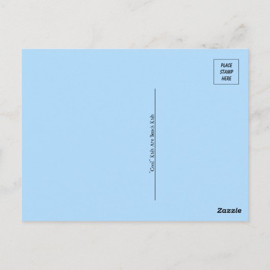 グリーティングスfromフロリダビーチ雪だるま ポストカード (裏面)