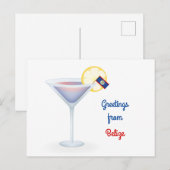 グリーティングズフルベリーズカクテルホリデーカード シーズンポストカード (正面/裏面)