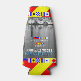 グリーティングニューポ航海のートRIフラパーソナライズされたグ ボトルクーラー