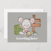 グリーティングハイキングマウスのはがきを追加する 案内ポストカード (正面/裏面)