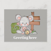 グリーティングハイキングマウスのはがきを追加する 案内ポストカード (正面)