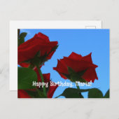 グリーティングバースデーフラットカード ポストカード (正面/裏面)