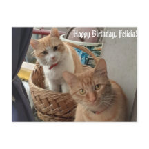 グリーティングバースデーフラットカード