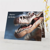 グリーティングフェローT-rexs、ビッグ誕生日カード カード (黄色い花)