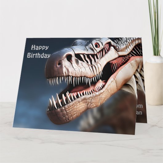 グリーティングフェローT-rexs、ビッグ誕生日カード カード (正面)
