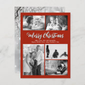 グリーティング写真数々の家族のクリスマスポストカード シーズンポストカード (正面/裏面)