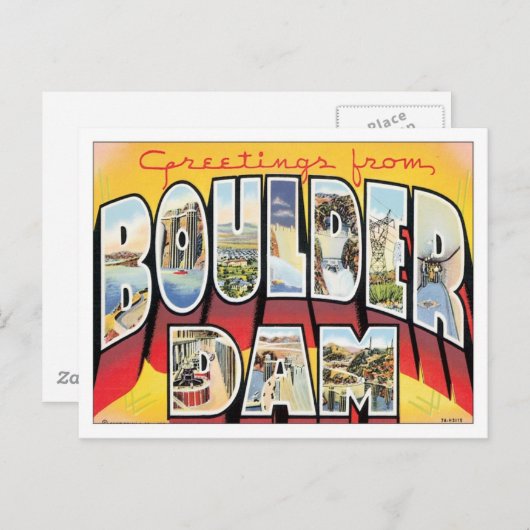 グリーティング大きい石ダムネバダ ポストカード (正面/裏面)