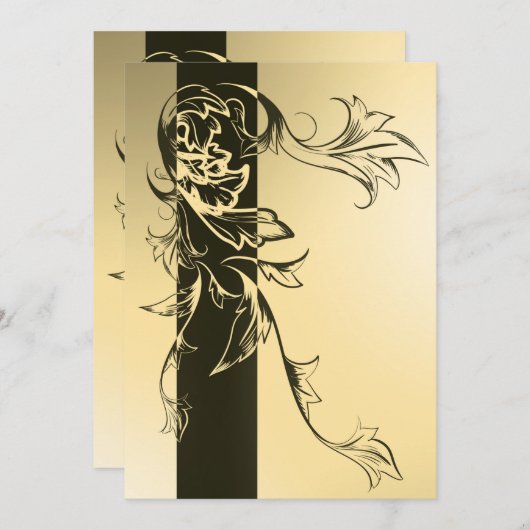 グリーティング招待状カード 招待状 (正面/裏面)