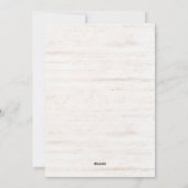 グリーティング素朴付きクリスマスツリーホリデーカード シーズンカード (裏面)