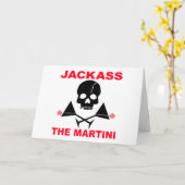 グリーティング、ノートカード - JACKASS、The Martini カード (黄色い花)