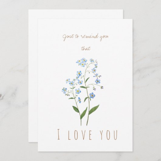 グリーティング・忘れカードの水色の青 招待状 (正面/裏面)