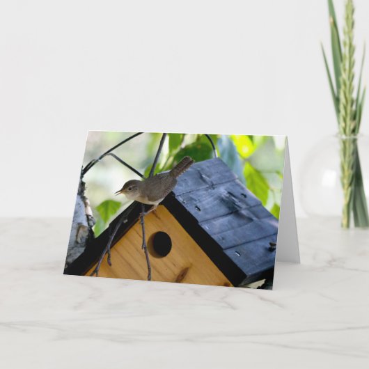 グリーティン静かグ疑問に思カードWren カード (正面)