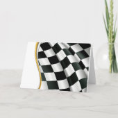 グリーティ市松模様にングカードにフラグを設定 カード (正面)